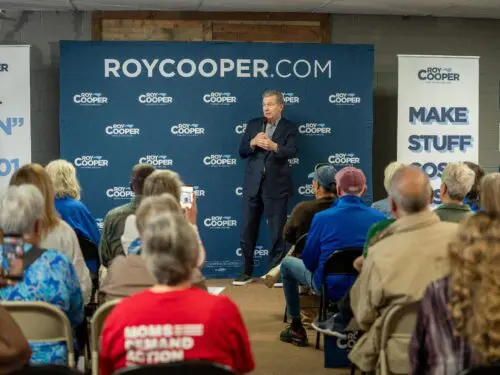 Roy Cooper campaign event