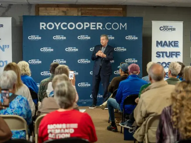 Roy Cooper campaign event