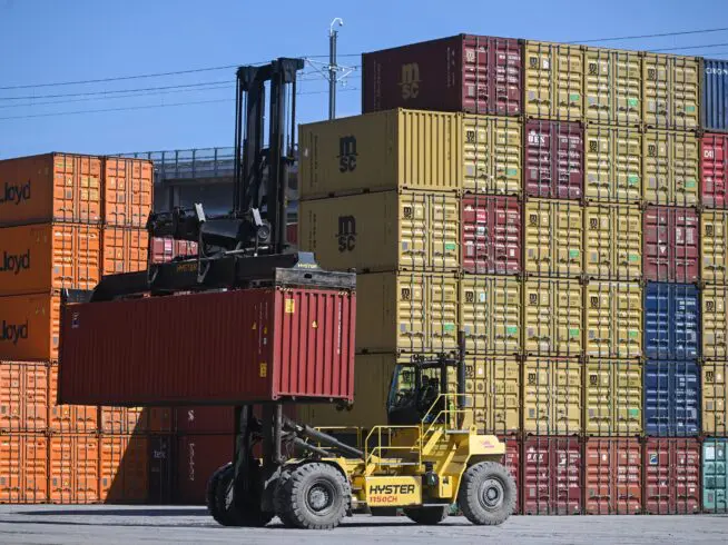 Shipping containers in Montreal